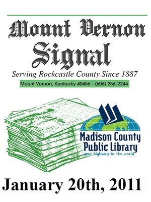 cover image of Mount Vernon Signal 01/20/2011